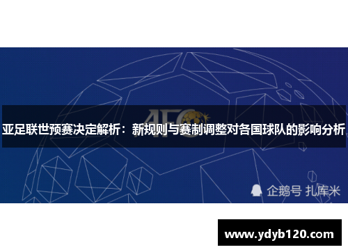 亚足联世预赛决定解析：新规则与赛制调整对各国球队的影响分析